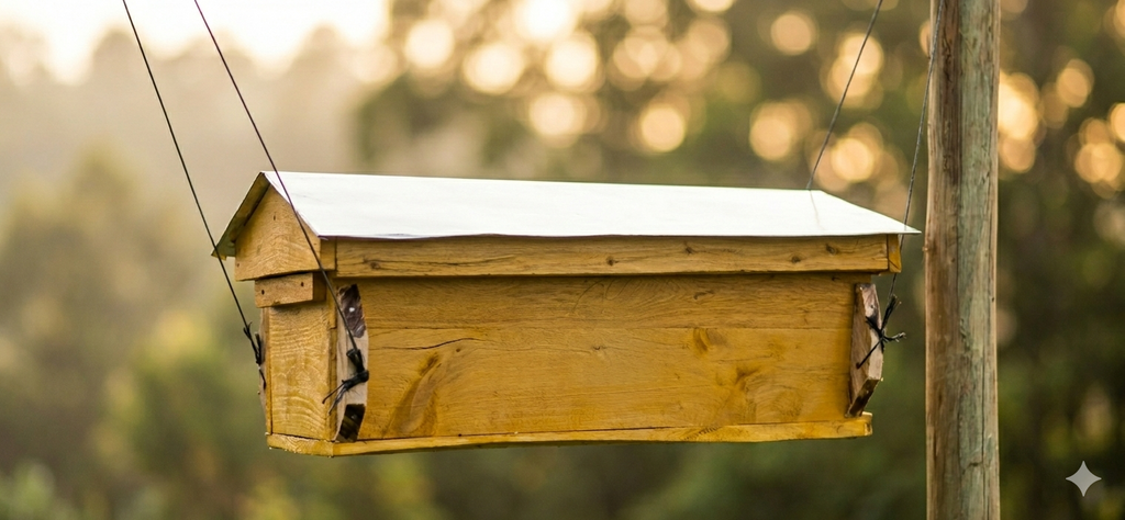 Kenya Top Bar Bee Hive (Horizontal) — 20L Capacity