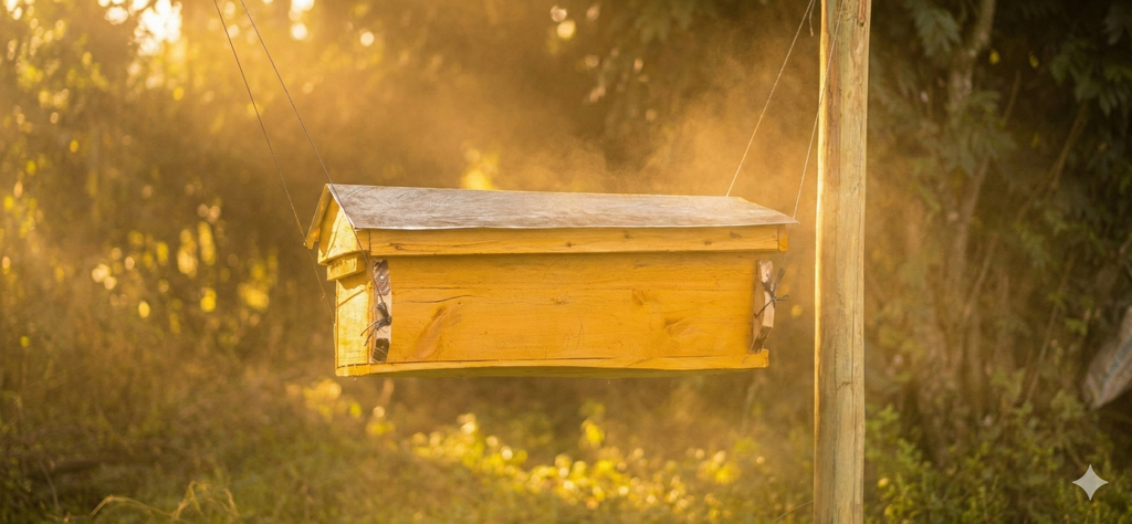 Kenya Top Bar Bee Hive (Horizontal) — 20L Capacity